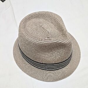 Something Special Stylish Tan Fedora Hat with Black Stripe